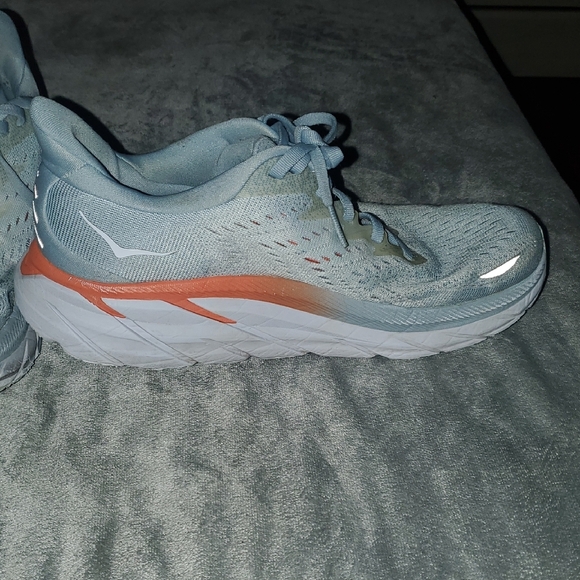 Hoka Women's Athletic Shoes - Gray and Orange - Picture 6 of 10